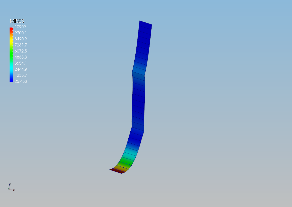 Simdroid 结构非线性测试：NAFEMS 3DNLG-1 Z形悬臂梁几何大变形