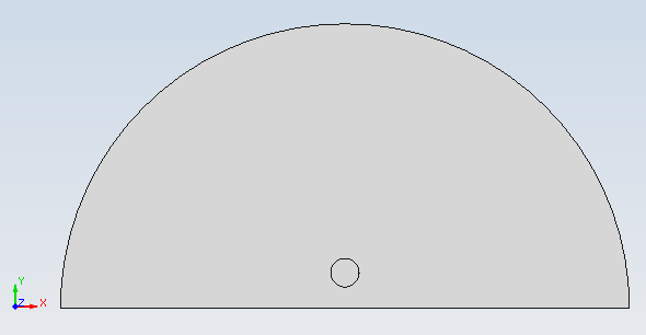 恒定磁场平行平面上半空间圆截面线圈单边-底面磁力线平行