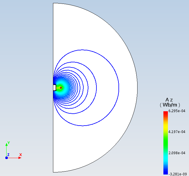 恒定磁场轴对称有限长有限厚度封闭铁磁圆柱壳 外套矩形截面线圈