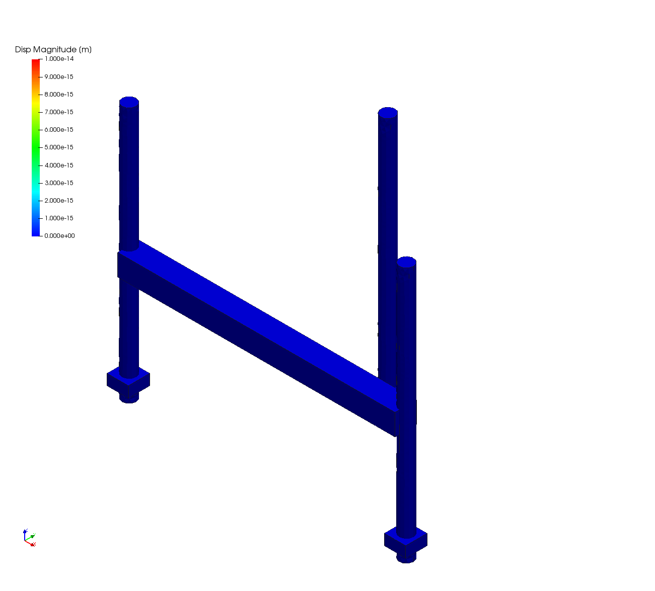 建筑钢支撑架结构分析模型