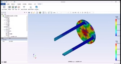 以家用圆凳作线性静力分析模型