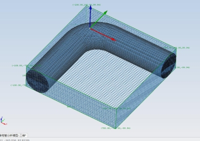 三维弯管流动仿真分析