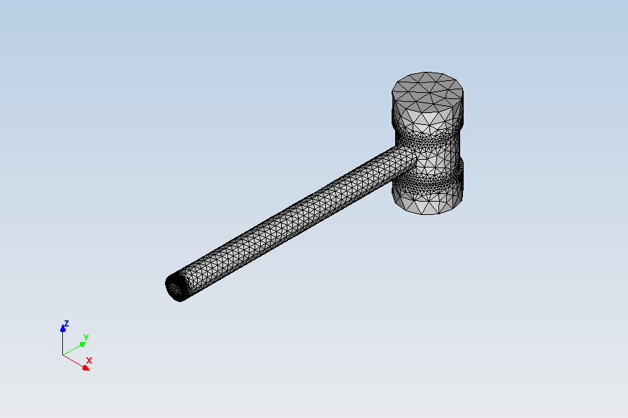 锤子的受力分析结果模型