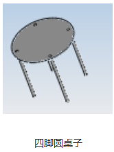 四脚圆桌子
