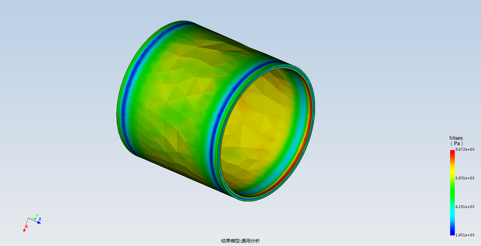 圆筒内测受压分析