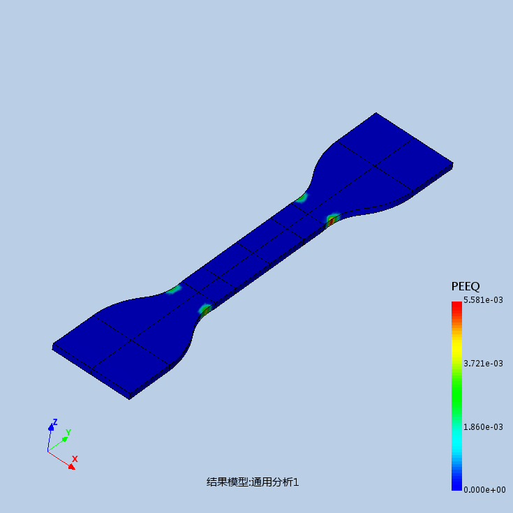 高分子材料-CPE增韧百分之二十PMMA拉伸试验