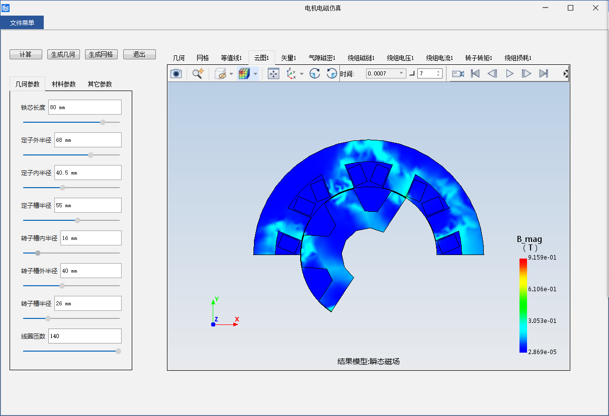 电机电磁仿真