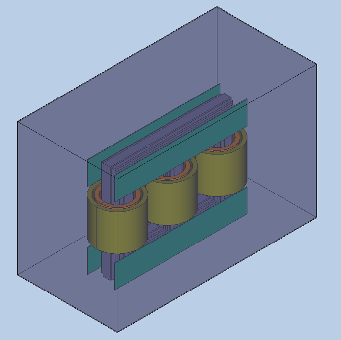 三相变压器磁场仿真计算