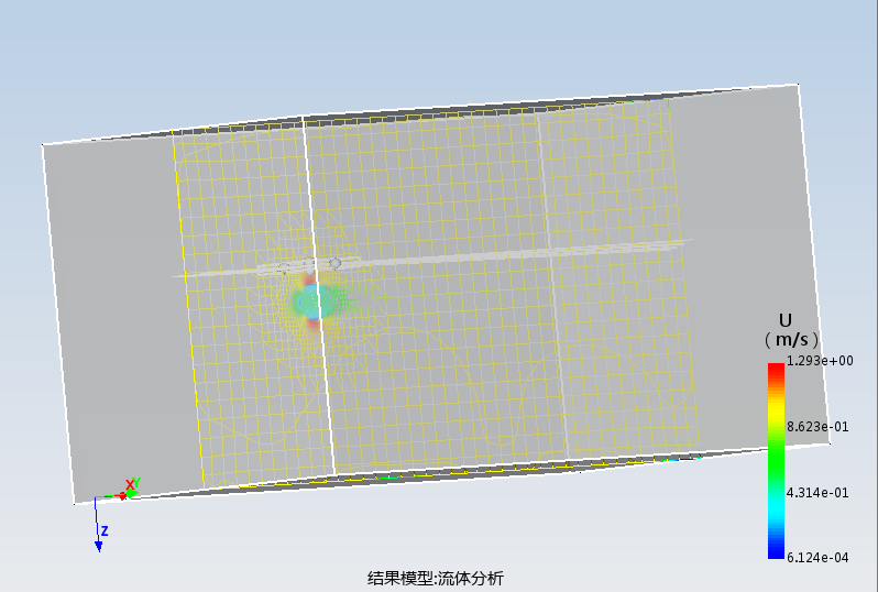 三位旋转圆球绕流分析