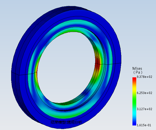 环形橡胶减震器静力分析