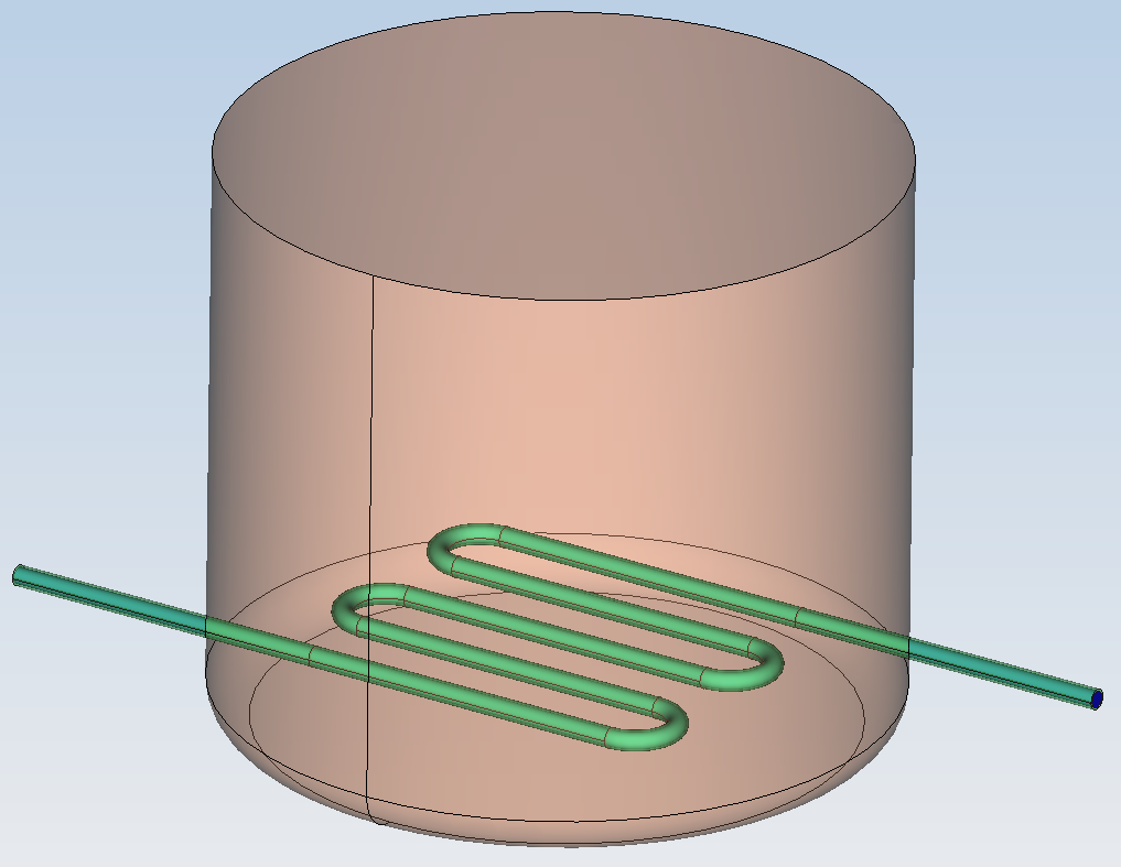工业蛇管流动换热仿真分析