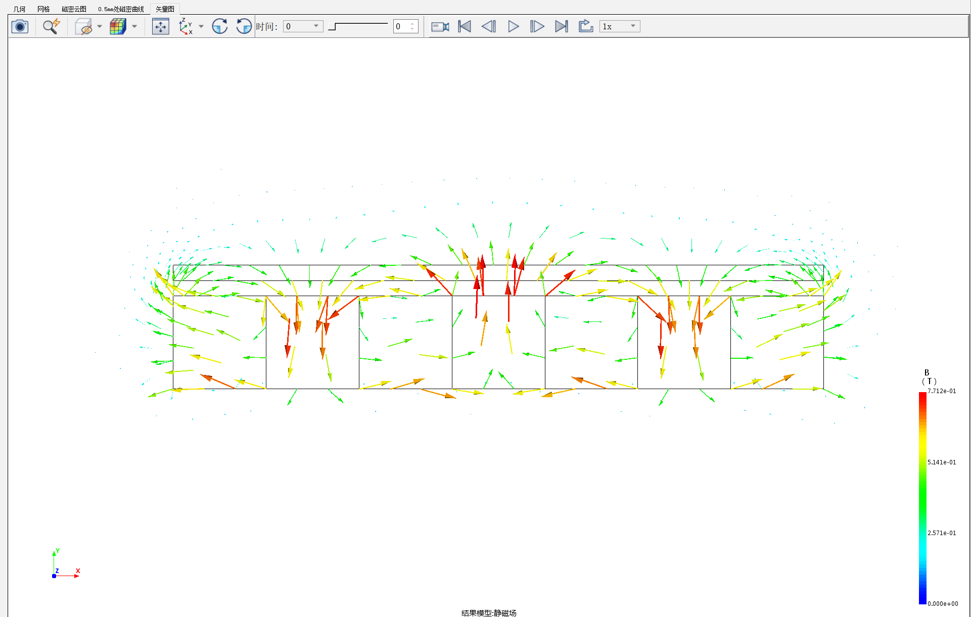 HalbachArray阵列充磁-正方形磁块电磁场仿真案例