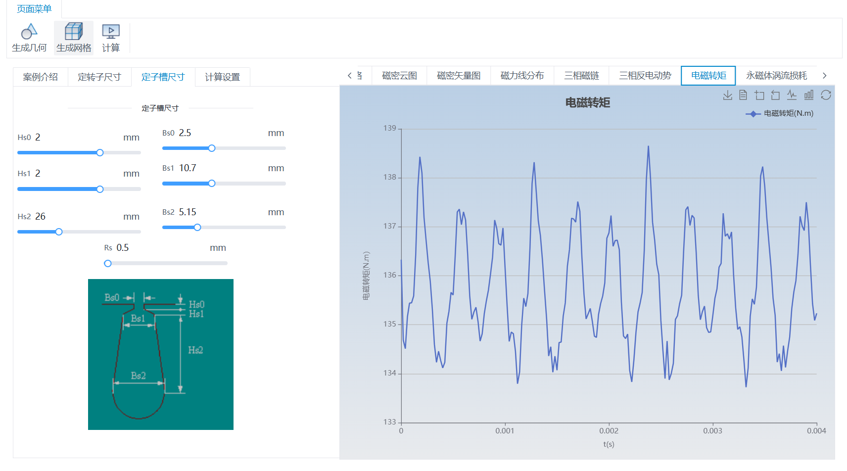 外转子永磁同步电机仿真