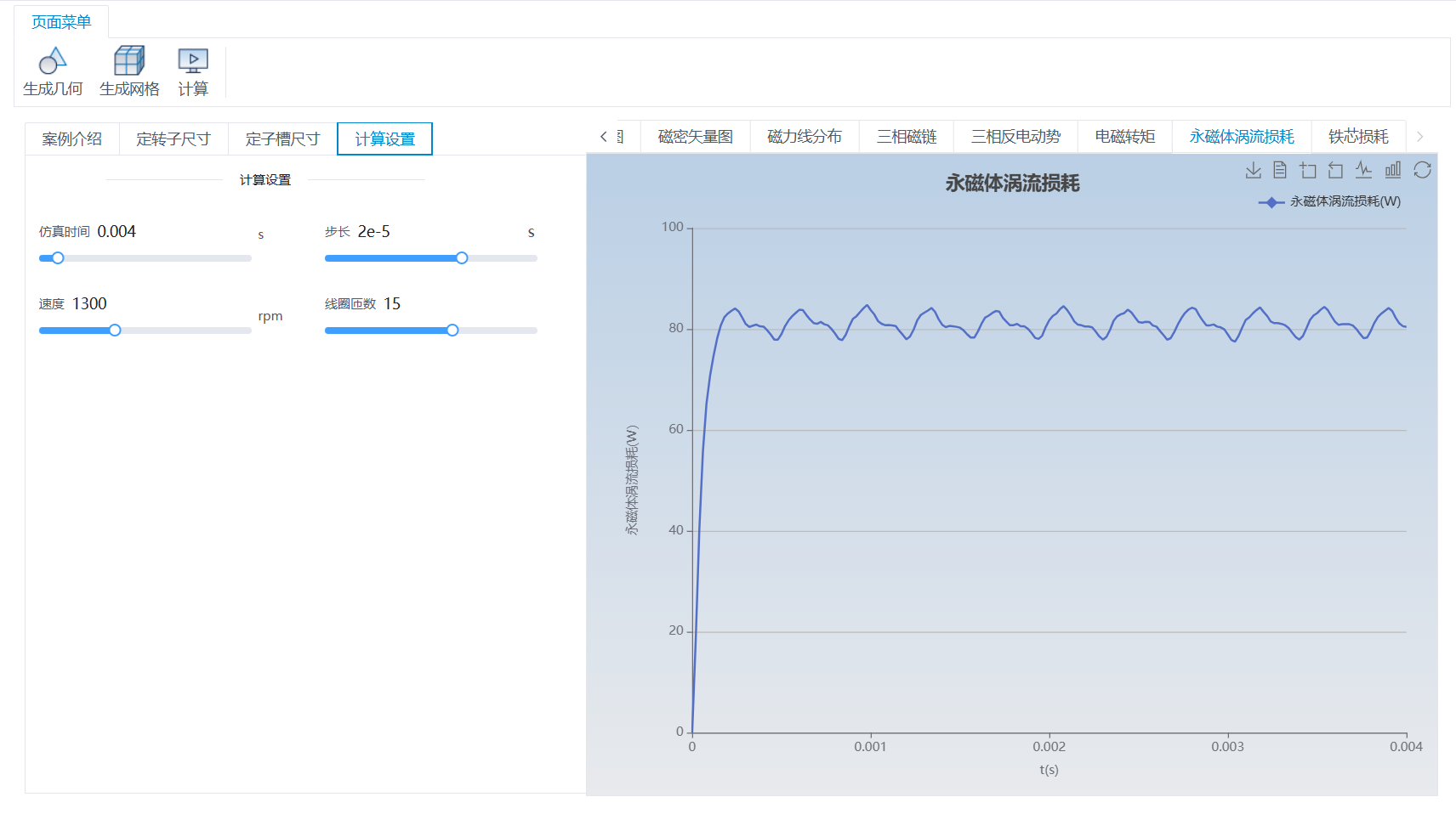 外转子永磁同步电机仿真